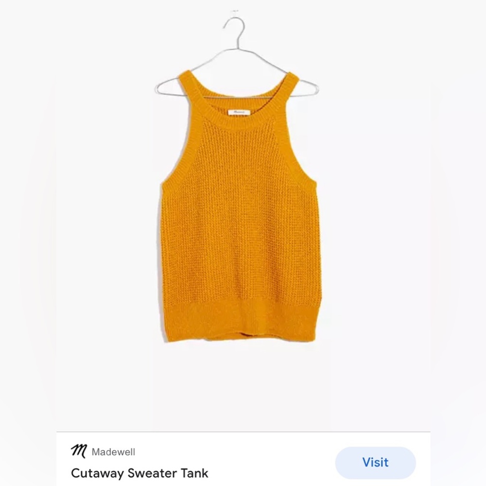 Madewell Cutaway Sweater Tank